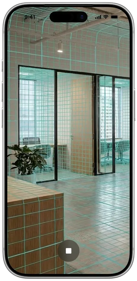 Office scan shown inside a mobile capture interface