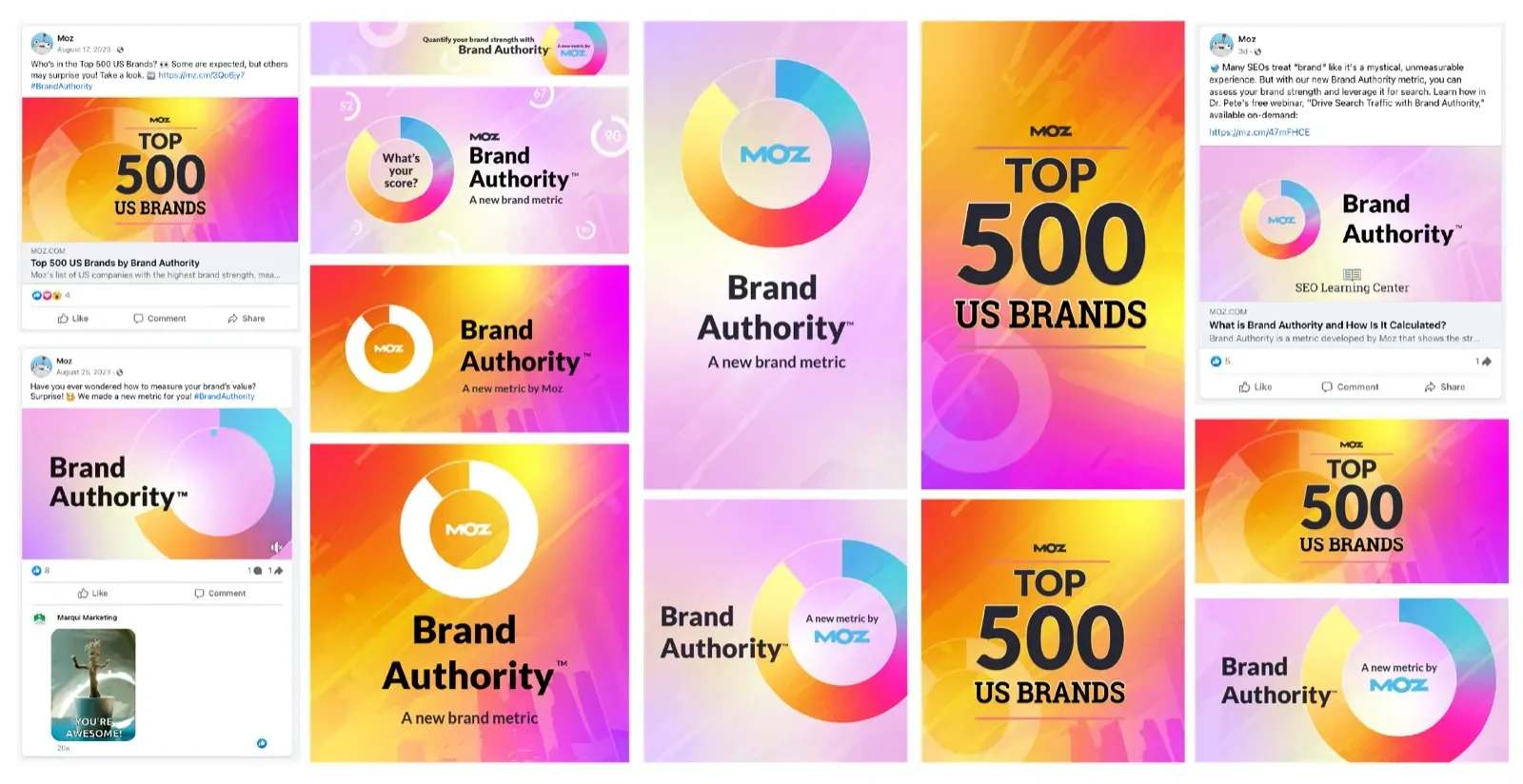 Brand Authority social posts