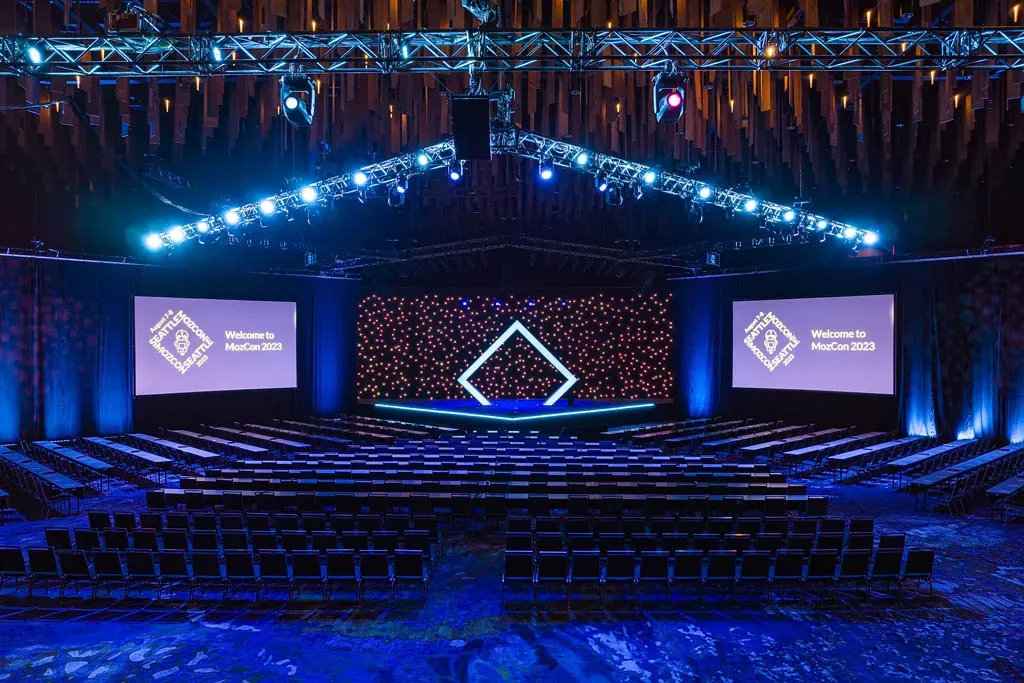 MozCon main stage before the event