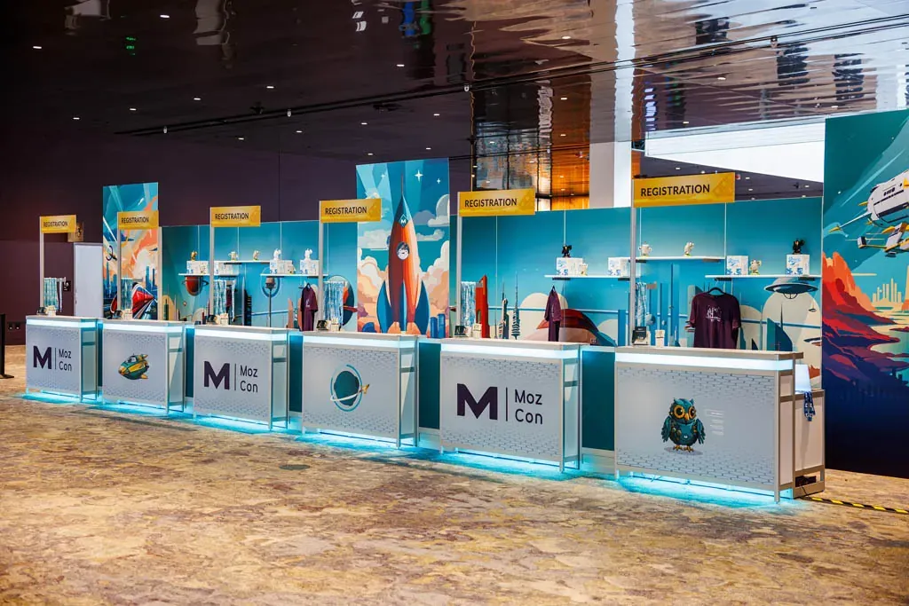 MozCon registration booth
