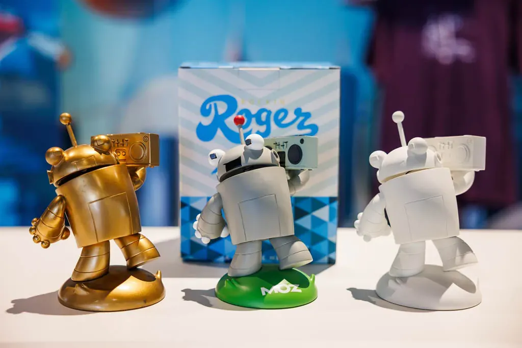 Moz character figures at the event