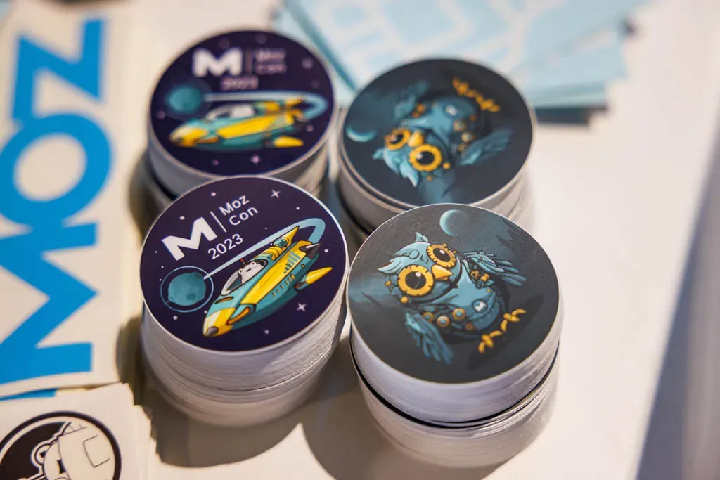 MozCon sticker collection