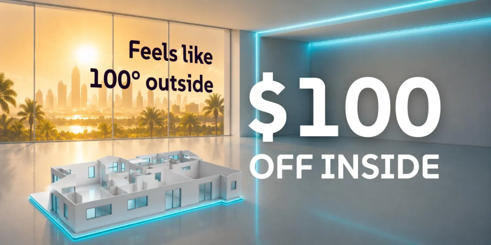 Wide promotional campaign image showing a cool modern interior