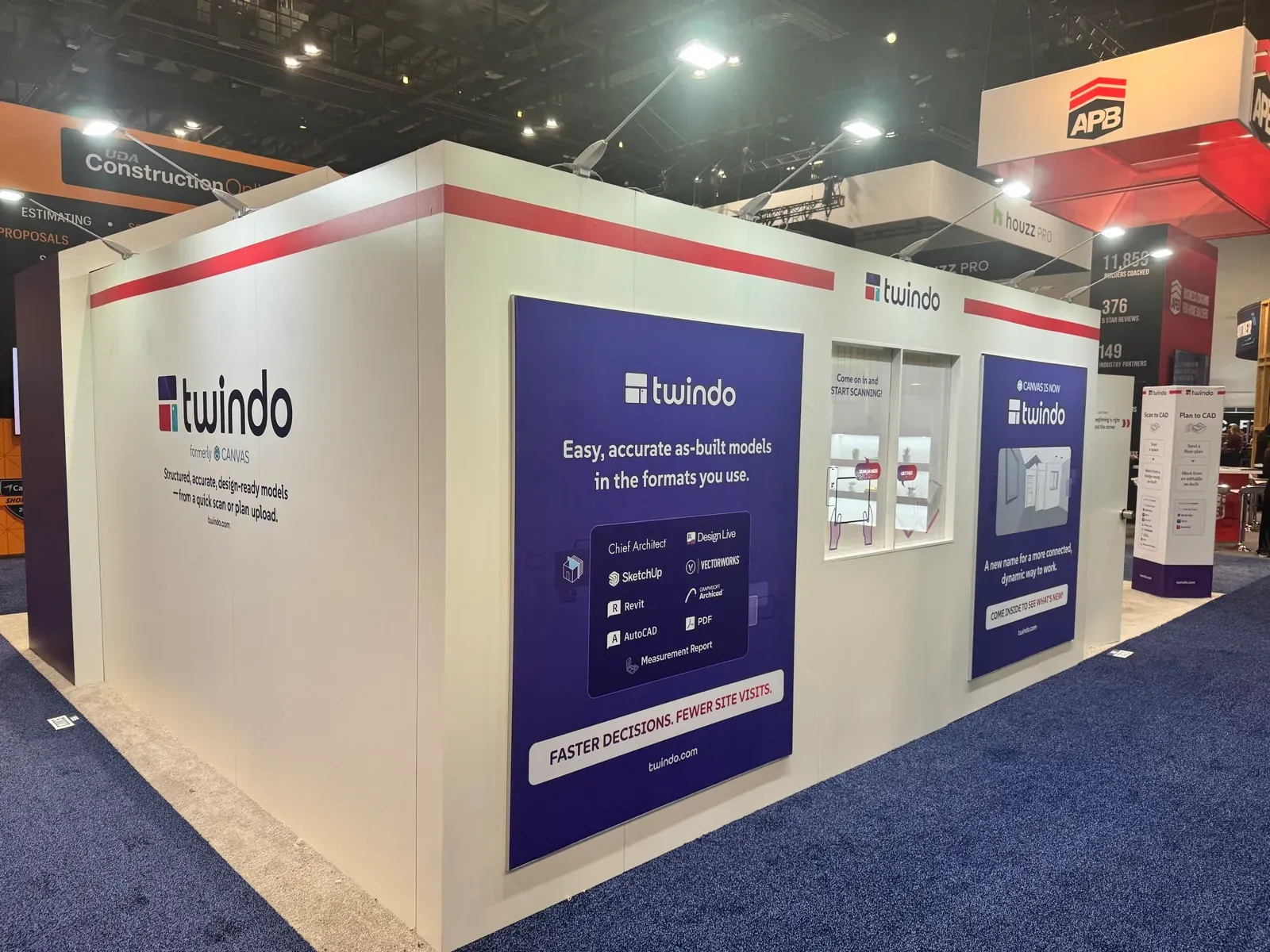 IBS booth back wall